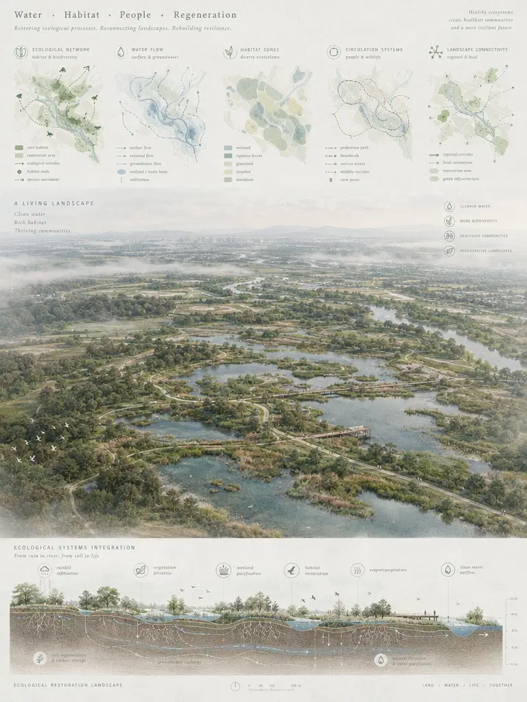 Landscape Architecture Board — an example generated with GPT Image 2.5 from the prompt on this card