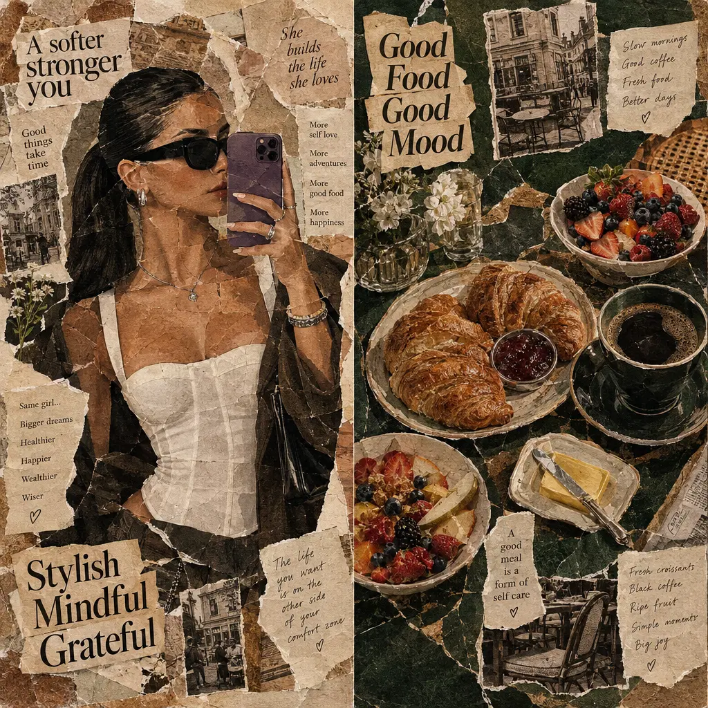Vintage Paper Collage Set — an example generated with GPT Image 2.5 from the prompt on this card